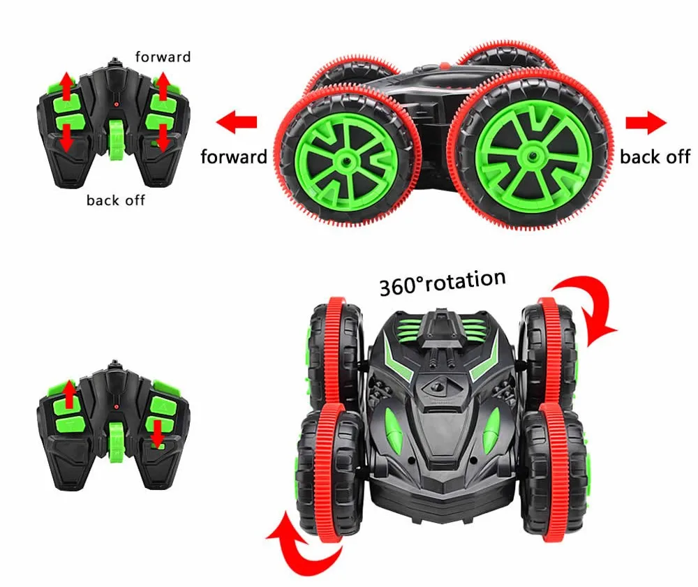 1/18 RC Stunt Car 360 Поворот дистанционное управление вождение автомобиля на воде и земле Амфибия электрический RTR игрушечные лошадки детей р