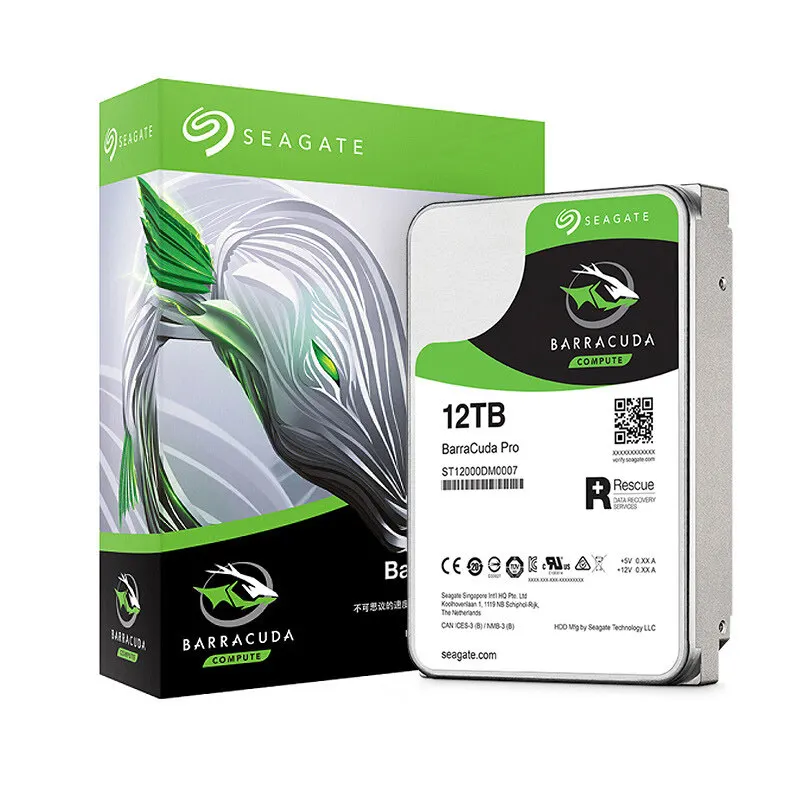 Disque Dur Interne Seagate Barracuda Pro 12 To - 3.5", 7200 Tr/min, SATA III