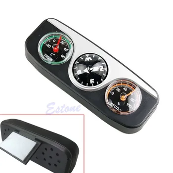 

Car-Styling 3in1 Guide Ball Car Boat Vehicles Auto Navigation Compass Thermometer Hygrometer