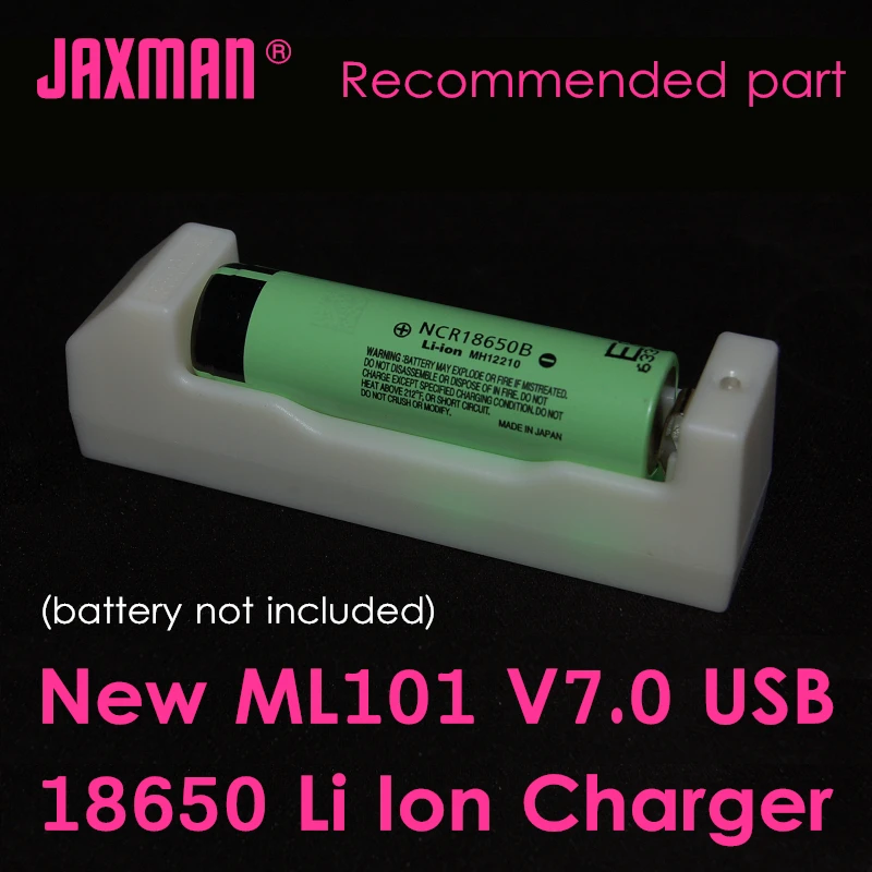 

Outdoor flashlights battery Charger for JAXMAN flashlights ML101