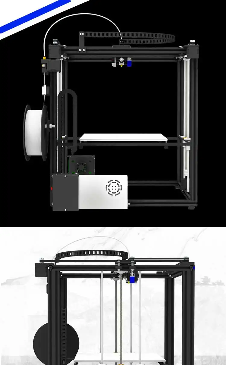 Модернизированный 3d принтер Tronxy X5SA DIY комплекты с сенсорным экраном автоматический уровень большой размер печати 330*330 мм Тепловая кровать 3d машина Датчик накаливания