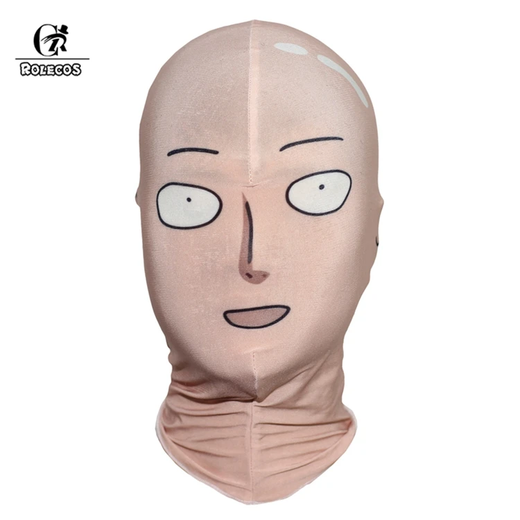 ROLECOS One Punch Man Косплей Saitama Косплей Маска Saitama мужские головные уборы Аниме Косплей Костюм эластичная шляпа