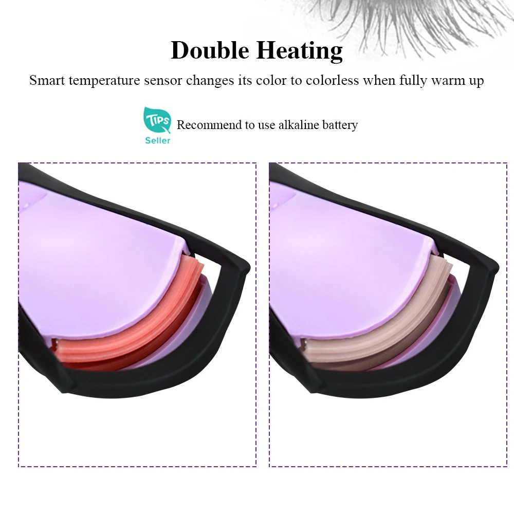 Aquecido e Duplo Almofada de Silicone Touchbeauty Cílios Curler Aquecimento Encaracolado Ferramenta Fazendo Longos Tb-1016 3 Beleza e saúde