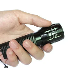 Professional Mini LED Flashlight 3 Modes Zoomable 2000LM LED Light Lanterna Strong Penlight Power By 3XAAA Battery High Quality