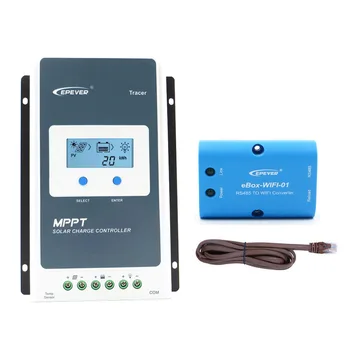 

Tracer 1210AN + WIFI BOX Mobile Phone APP EPsloar 10A MPPT Solar Charge Controller communication 1210A