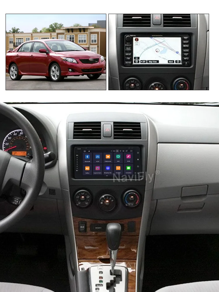 Flash Deal IPS DSP Android 9.0 car dvd for toyota RAV4 corolla 2 Din Universal car radio with GPS navigation Bluetooth Wifi car stereo 8