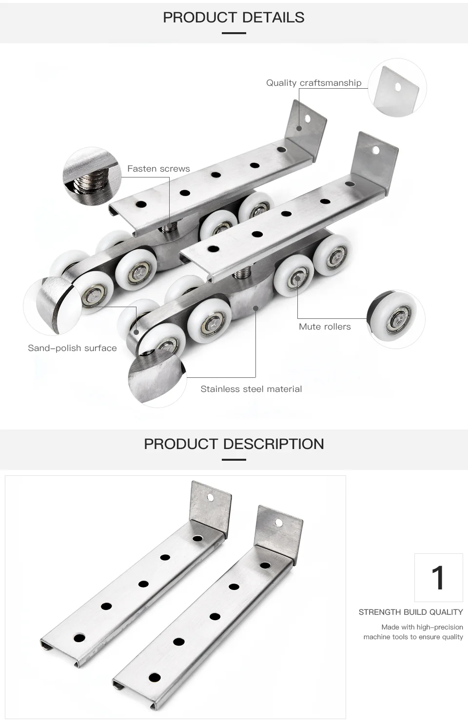 Kak porta de correr de aço inoxidável,