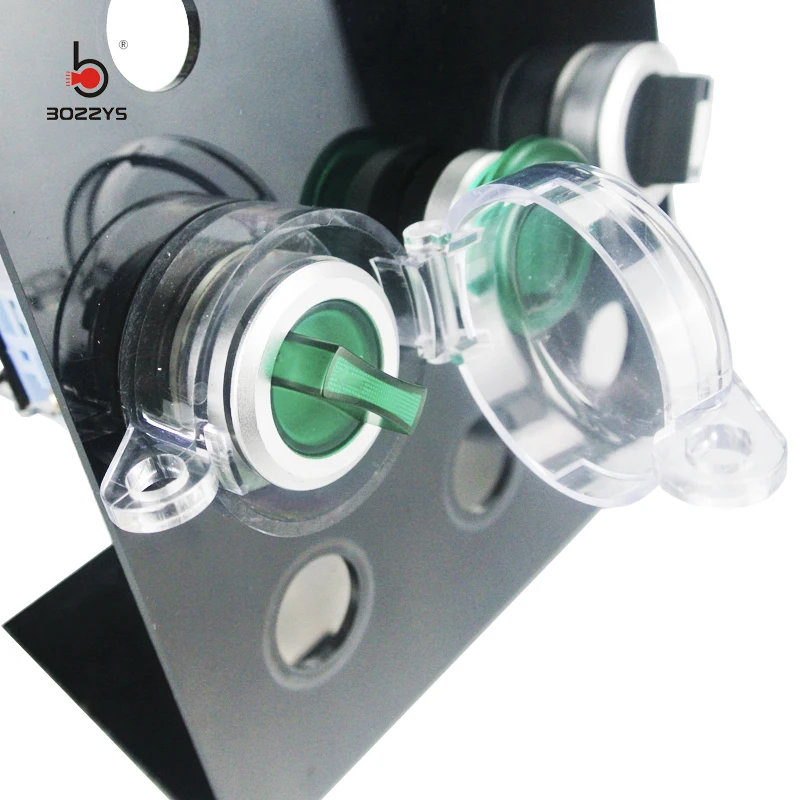 Electric switch stop lock Safety lock with push button switch Emergency