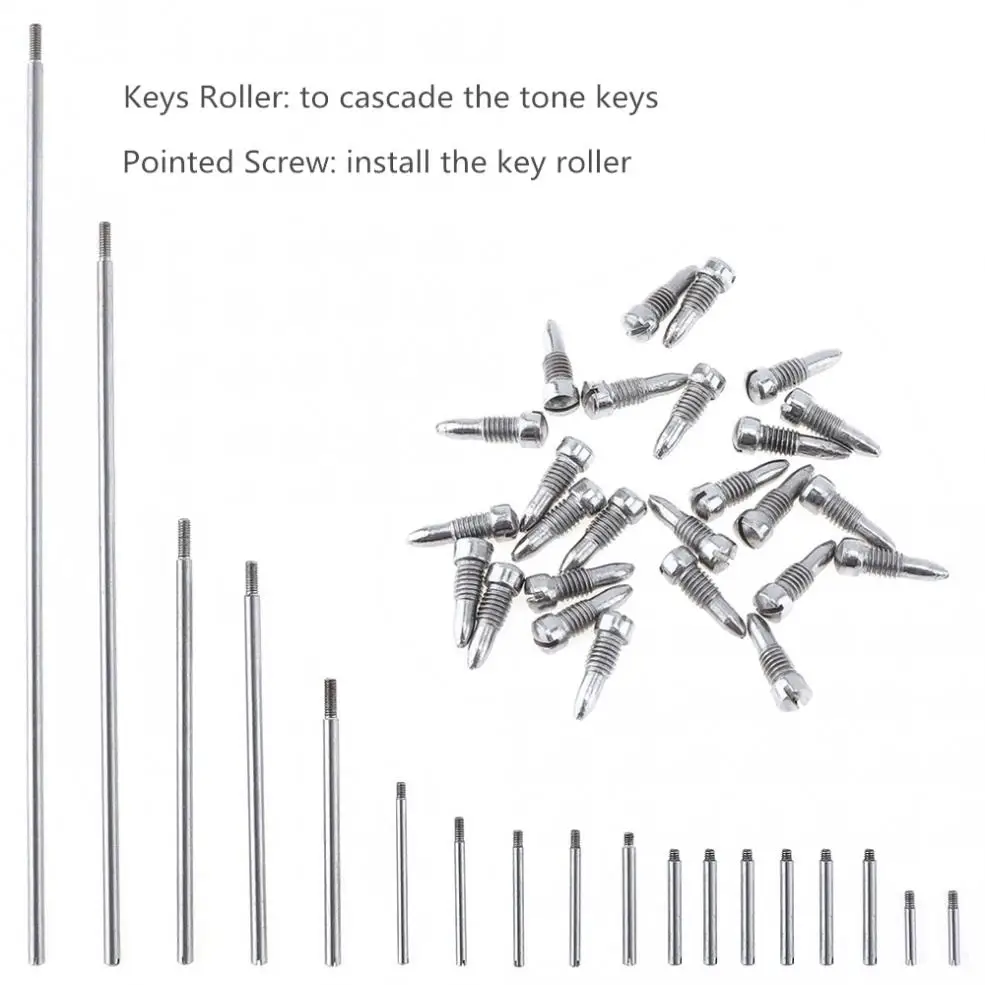 92 шт./лот, набор запчастей для саксофона, полный набор инструментов, набор для ремонта саксофона, роллерных винтов, игл, духовой инструмент