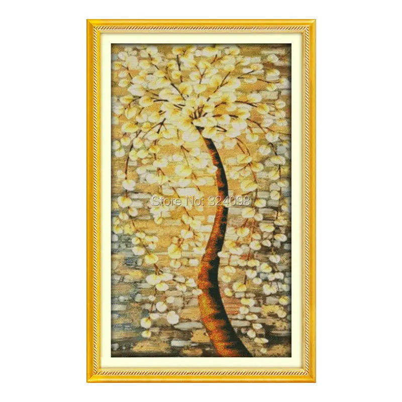 

Wholesale Needlework,Stitch,11CT 14CT Cross Stitch,Sets For Embroidery Kits,Riches,honour and peace tree Cross-Stitching