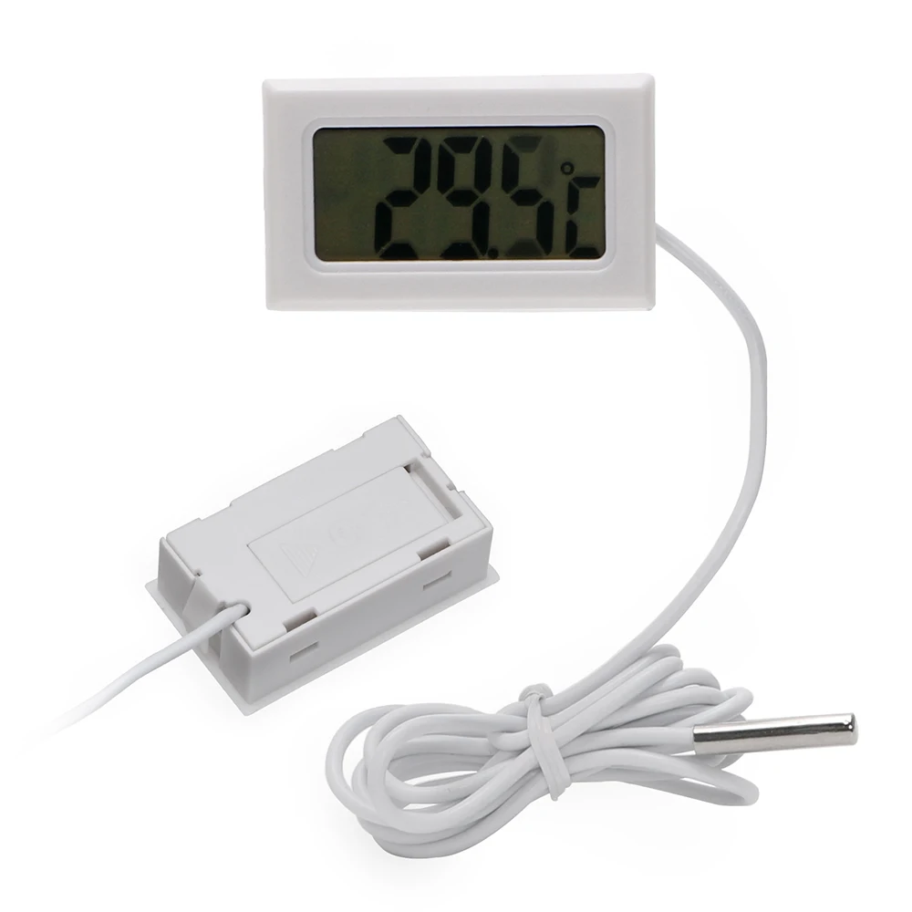 DIYWORK измеритель температуры ЖК-дисплей цифровой мини автомобильный термометр для рыбы холодильная камера
