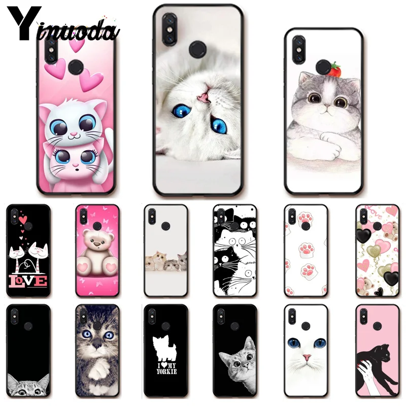 

Yinuoda New Year Gifts Cute Cats Shell Phone Case for Xiaomi Redm4X 6A 5A 7A Redmi5 5Plus Note8 8Pro 7 mi A1 A2Lite
