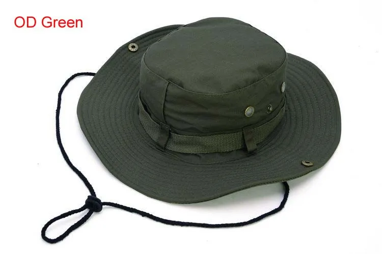 100 шт./упак. классической американской армии GI Стиль Boonie Джунгли Hat ripstop хлопок Combat Буш Защита от солнца Кепки