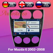 Android Car DVD Player GPS navigation autostereo for Mazda6 Mazda 6 2002-2008 Console multimedia system Manual Auto compatible