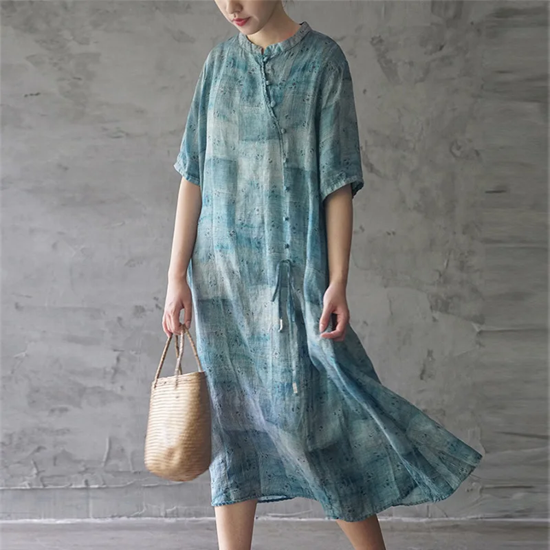

SCUWLINEN Vestidos 2019 Women Summer Dress P105