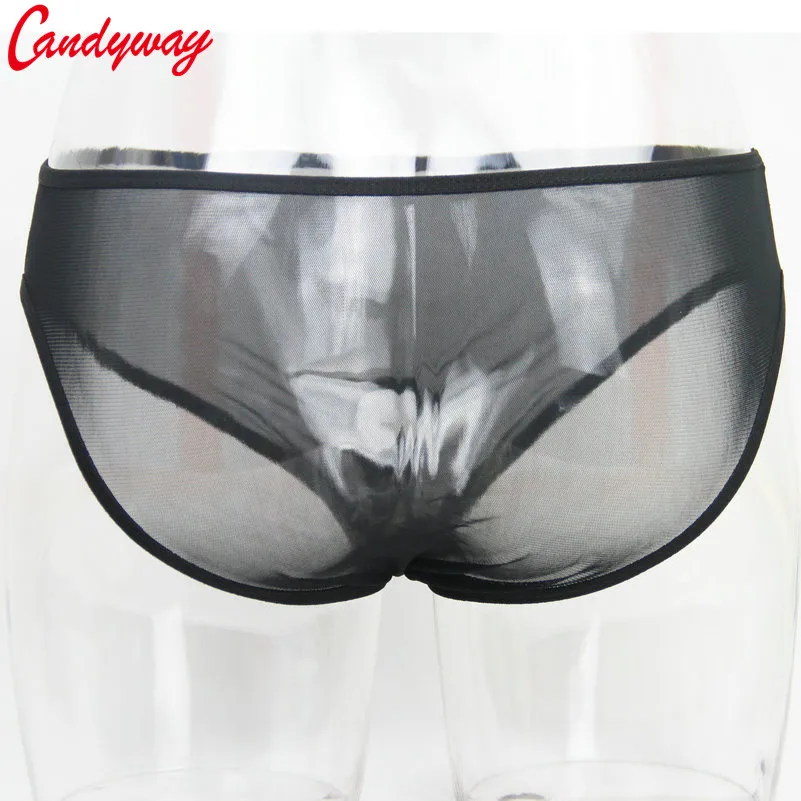 Sexy silk Strong Man penis hole gstrings translucent pant bandoge thong handjob sex game for man toys product role play BDSM Men Stretch G String Panties Men Stretch Thong Underwear Men Patent Leather Briefs Men Lingerie Briefs