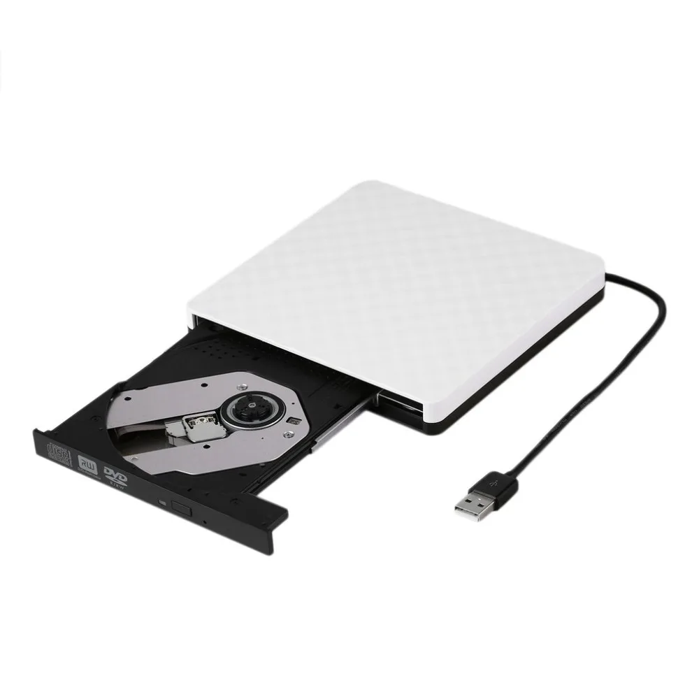 Внешний DVD rom Оптический привод USB 2,0 CD/DVD-rom CD-RW плеер горелка тонкий портативный ридер записывающее устройство для ноутбука