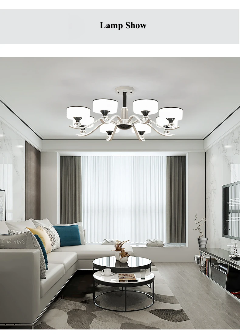 Современная, белый металл, светодиодные люстры, круглые акриловые люстры для гостиной, светодиодные подвесные люстры для спальни, светодиодные подвесные лампы