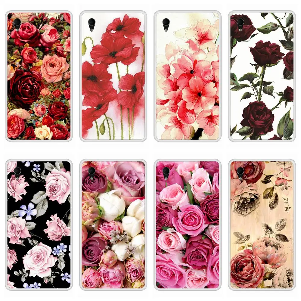 Case For Sony Xperia M4 Aqua Soft Silicone TPU Floral Flower Patterned Painting Phone Cover For Sony Xperia M4 Aqua Case Cover Case For Sony Xperia M4 Aqua Soft Silicone TPU Floral Flower Patterned Painting Phone Cover For Sony Xperia M4 Aqua Case Cover