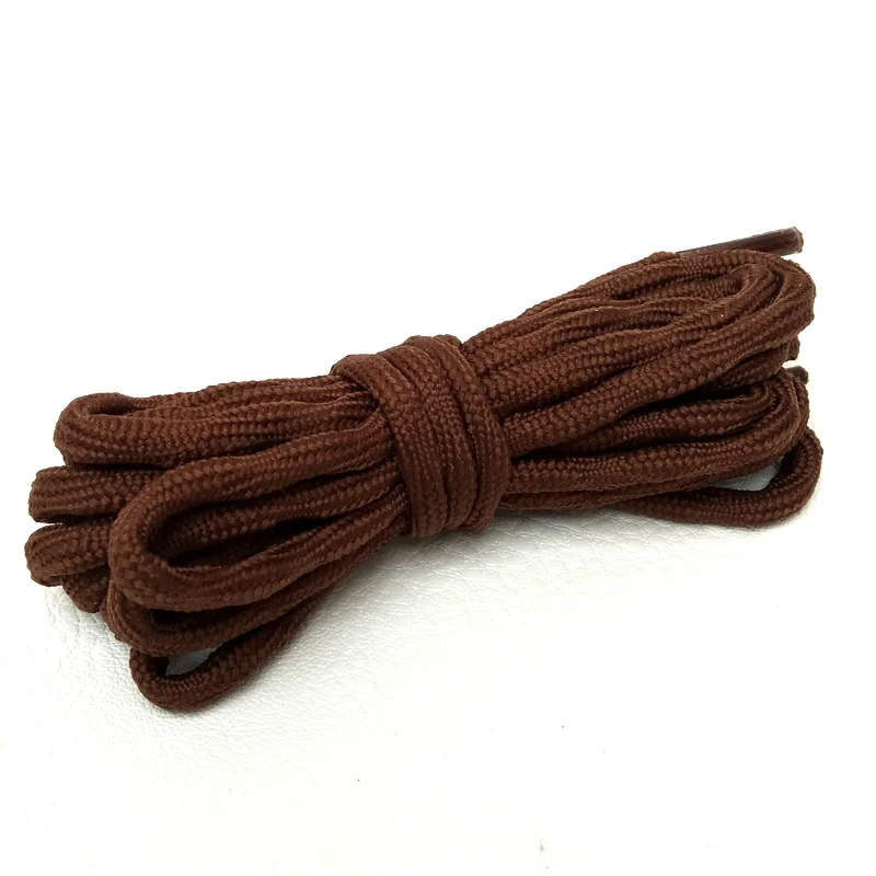 JUP1-12 Pair Dark Brown Sports Unisex Sneaker Martin Hiking Walking Rope Replacement Shoe Laces Round Shoelaces Basketball Boots