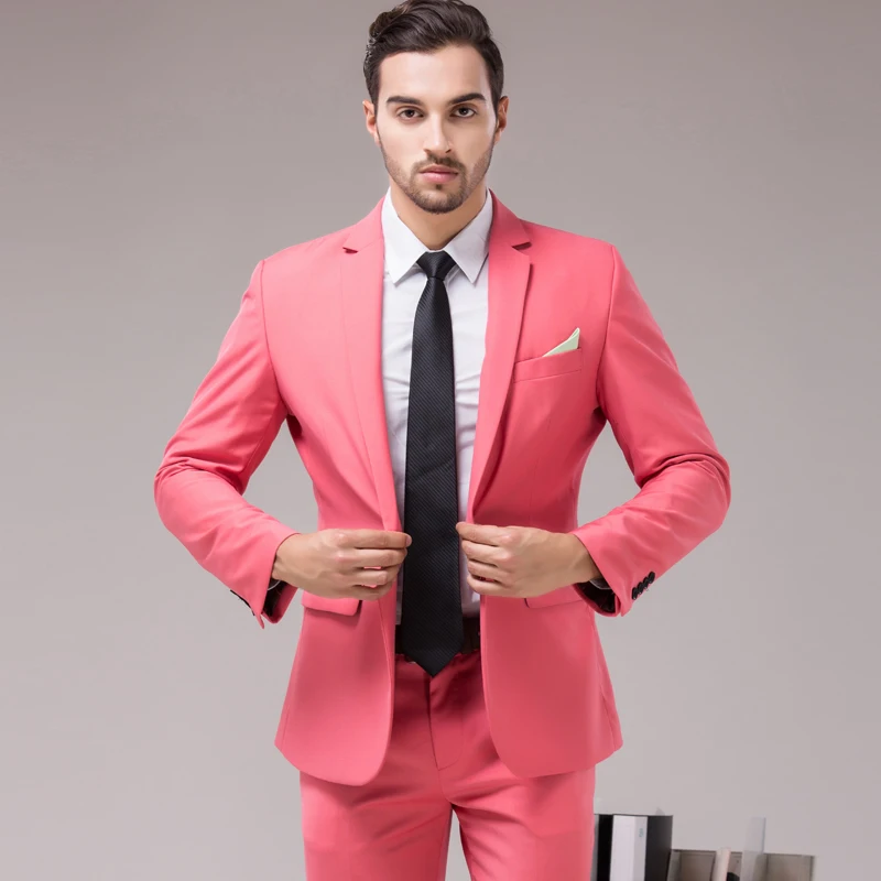 pink formal attire for men