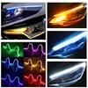 RXZ 30/45/60CM DRL car  Daytime car Running Light Flowing Slim Turn Signal Light Sequential Flexible Angel Eyes Car LED Strip ► Photo 1/6