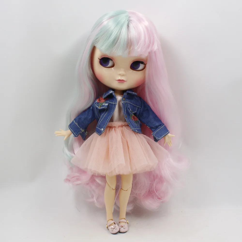 

Fortune Days ICY Doll 1/6 Clothes Cute yarn skirt denim jacket two colors wild for Neo blyth icy doll 30cm toys