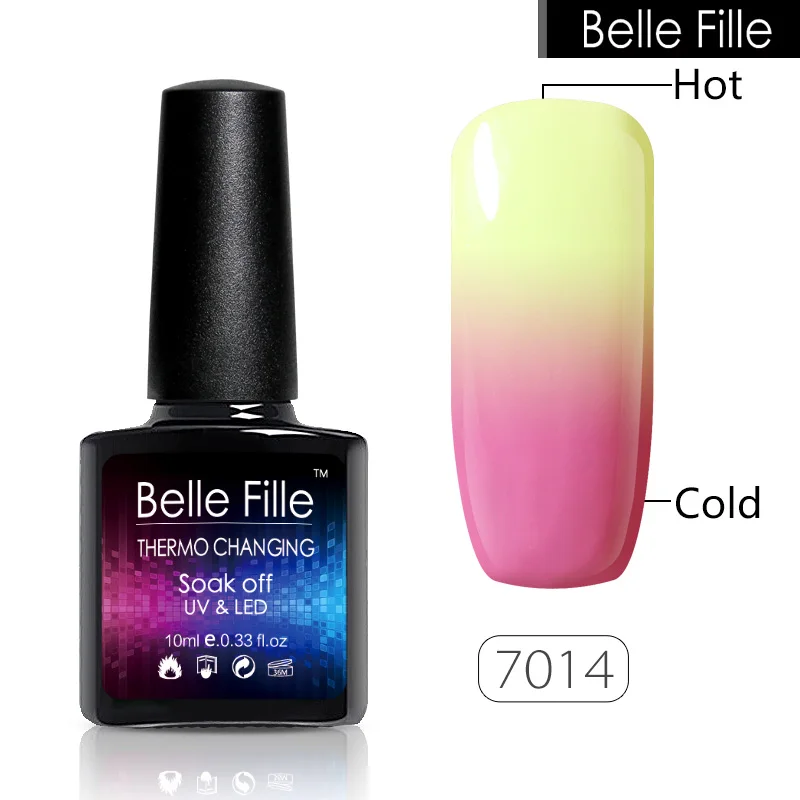 Belle Fille 10 мл Температура сменить гель лак для ногтей UV Gel Long Lasting Nail Полупостоянный