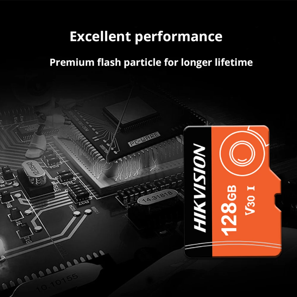 HIKVISION карта памяти sd card смартфон 256 ГБ 128 32 v30 Профессиональная для наблюдения