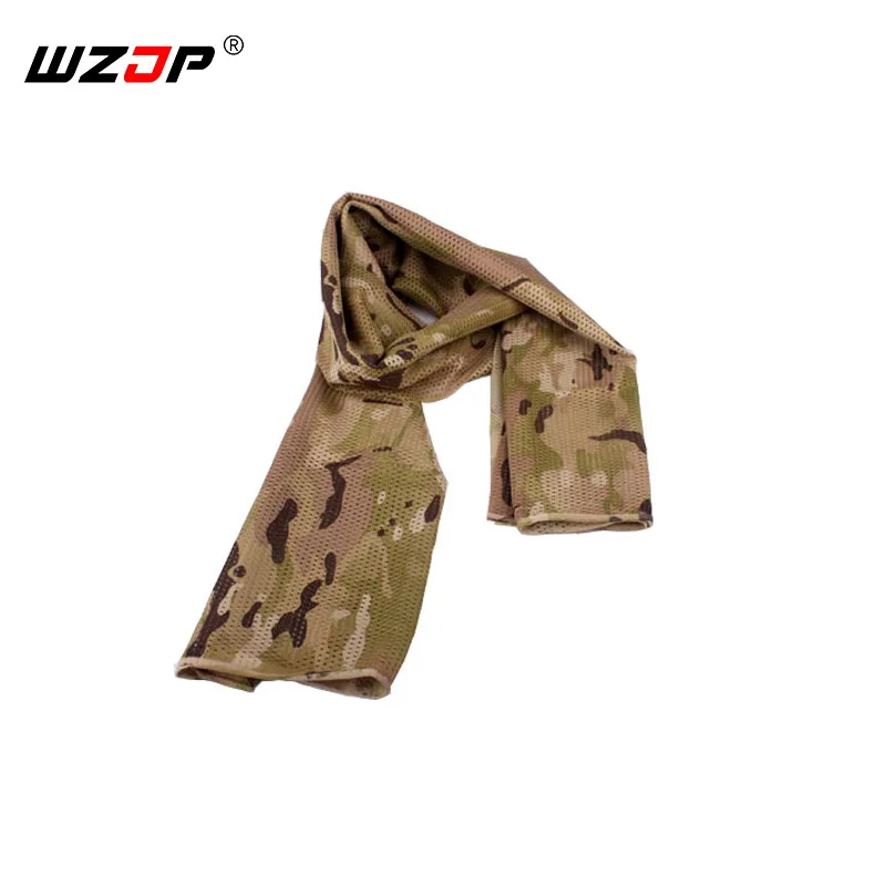 WZJP военно-тактические камуфляж Открытый сетки легкий шарф для кемпинга Пеший Туризм Для мужчин спортивный шарф