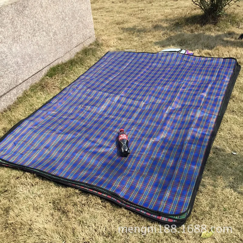 Пляжное одеяло для пикника, открытый складной походный коврик для лазания, многопользовательский водонепроницаемый коврик для сна, влагостойкое Клетчатое одеяло