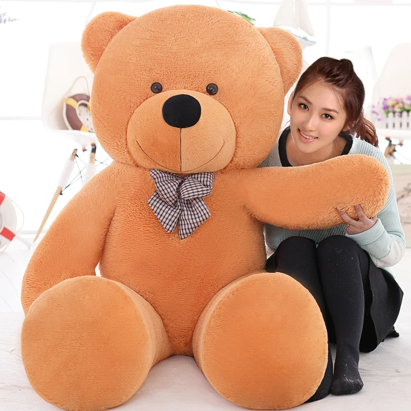 

Giant teddy bear 220cm/2.2m large big stuffed animals plush life size soft kids toys children baby dolls for girls gift