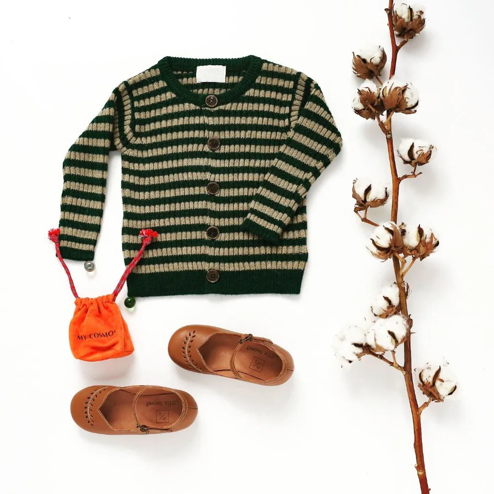 Новинка 2019 года; сезон осень-зима; брендовые Детские свитера Bobo C; модный вязаный кардиган с принтом для мальчиков и девочек; хлопковые топы