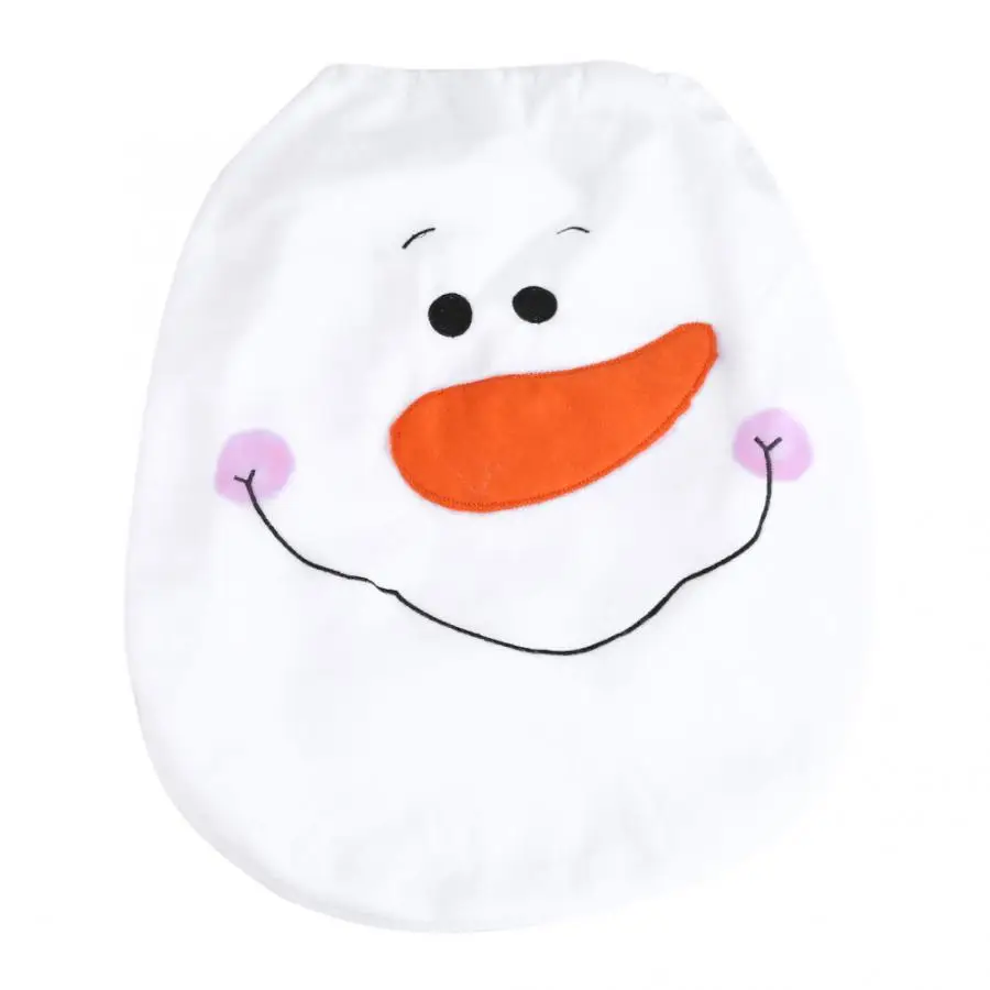 

Toilet Cover Santa Snowman Toilet Cover Bathroom Xmas Gift Christmas Decoration Bathroom Accessories Set 11 High Quality