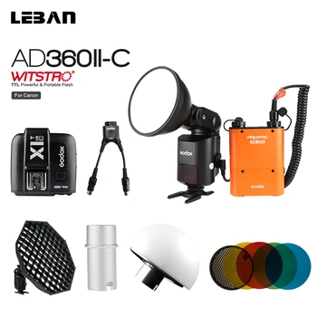 

Godox AD360II-C 360W GN80 TTL Outdoor Powerful Speedlite Flash + X1T-C TTL Transmitter + PB960 Power Pack Orange + AD-S7 Softbox