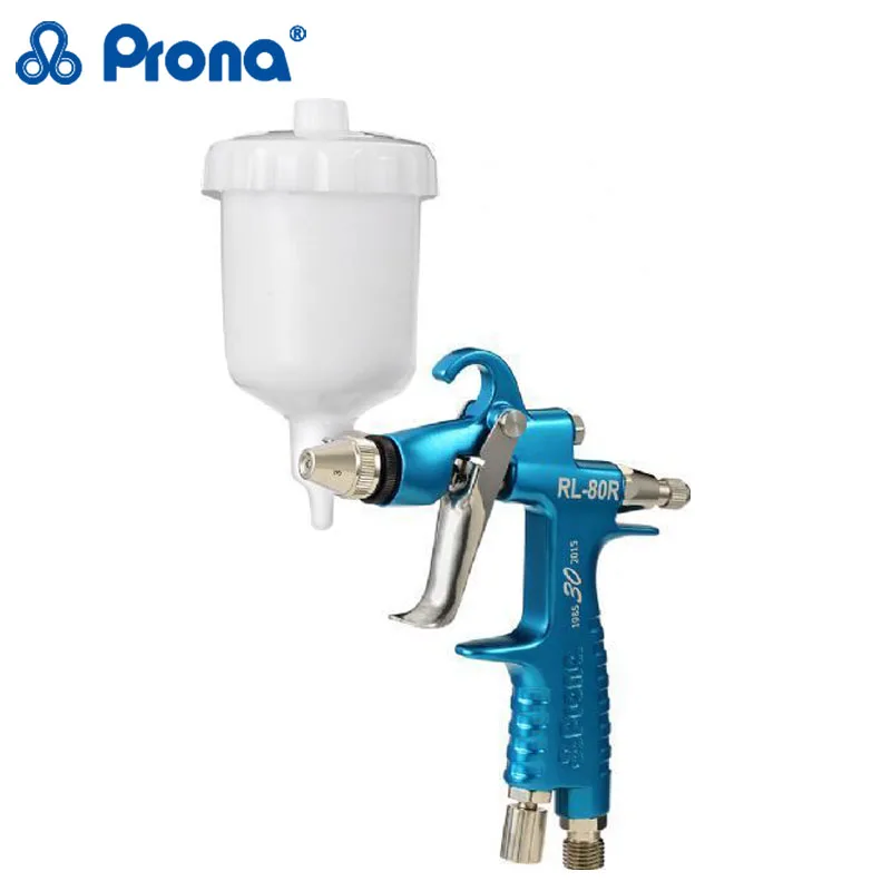 

Prona RL-80R RL-80F gravity type manual gun,Free shipping, 0.4 0.6 1.0mm nozzle size to choose, low pressure, repair painting