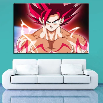 

Modern Canvas Wall Art Poster kids Room Home Decor 1 Piece Dragon Ball Z Super Painting HD Prints Cartoon Goku Pictures jcyg-550