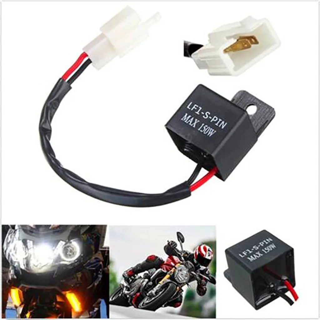 

Franchise Motorcycle 2 PIN 12V LED Turn Light Flasher Blinker Relay Signal Rate Control For Yamaha Honda KTM Cruiser #0624