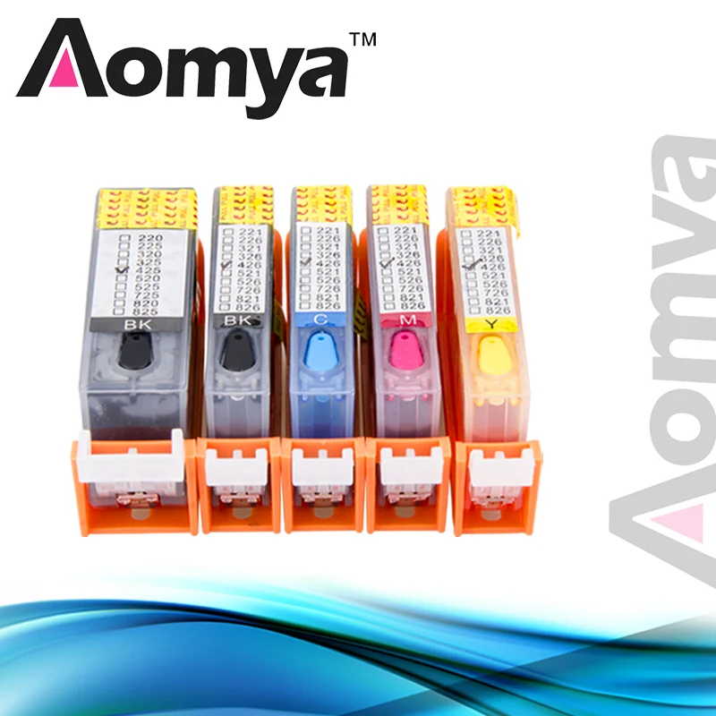 [Full Ink] Aomya Ink Cartridge PGI 225 cli 226 Compatible For Canon PIXMA MG6120 MG6220 MG8120B