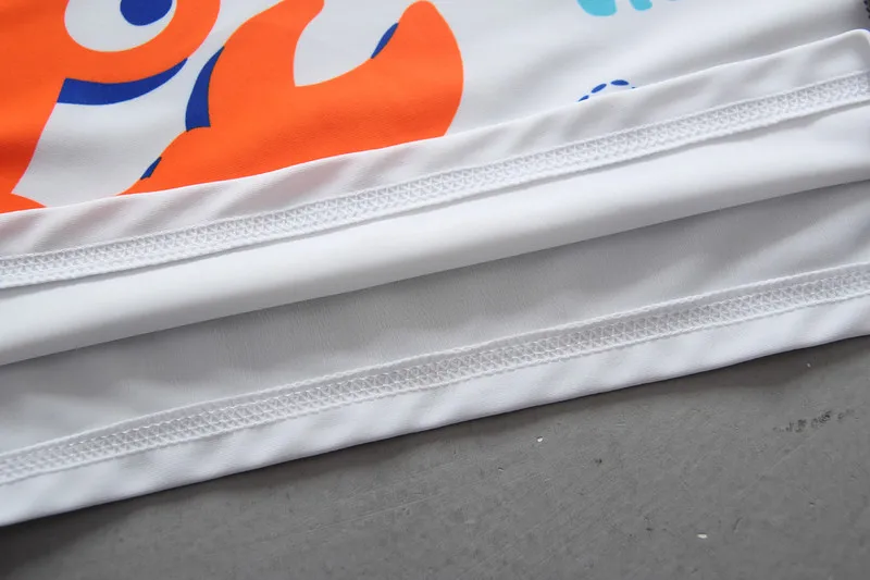 Terno de Natação Upf50 + Manga Bebê Menino Banho Caranguejo Impressão Erupção Conjunto Gurad 3 Peças Meninos Maiô Longa Beachwear Camisa Troncos Chapéu 15 gurad 3 peças meninos maiô upf50 +