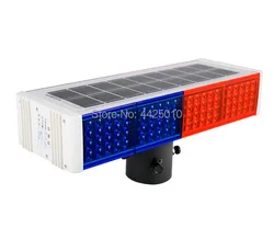 One solar safety warning light LED traffic signs LED solar safety flashing indicator Intersection LED R+B