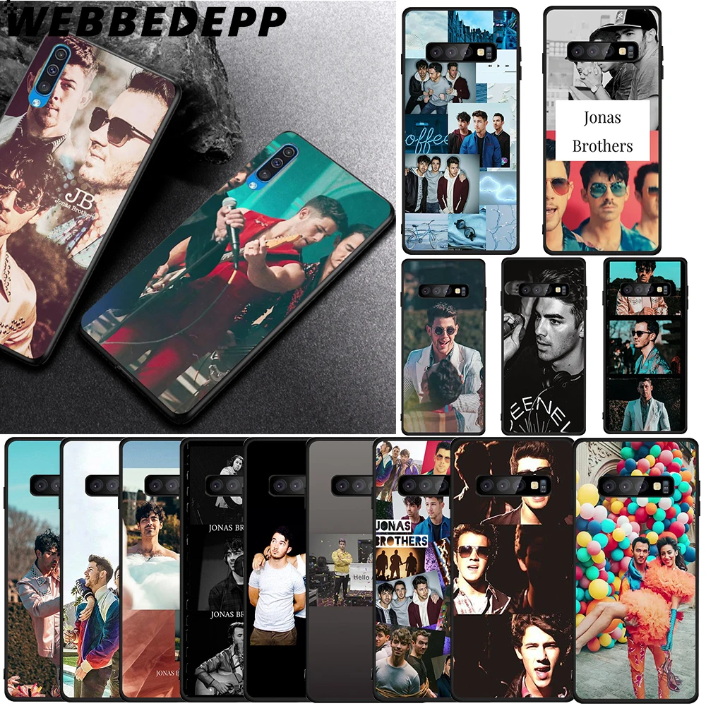 

WEBBEDEPP Jonas Brothers Soft Case for Samsung Galaxy A3 A5 A6 Plus A7 A8 A9 J6 Cover