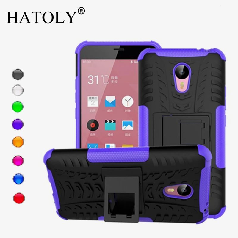 

Case For Meizu M2 Note Cover Shockproof Silicone & Hybird Plastic Case For Meizu Meilan M2 Note 2 Mobile Phone Kickstand Fundas