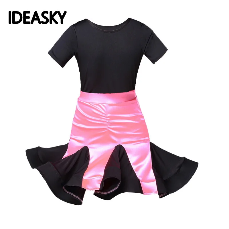 Ruffle Dance Skirt For Girls Children Kids Latin Dance Dress Patterns
