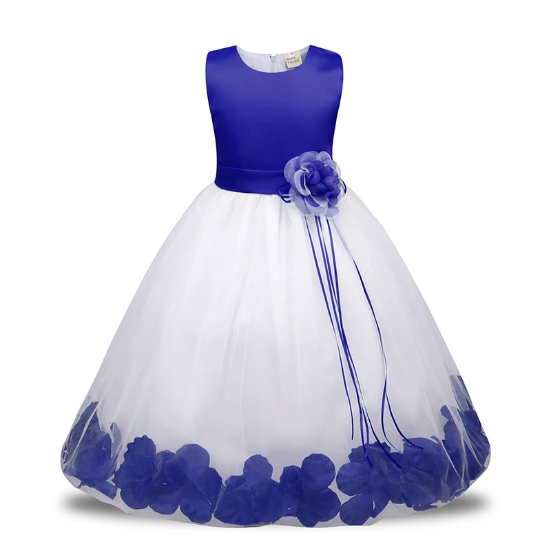 

DOZ390 Baby Flower girl Children Costumes For Kids Party Princess Wedding Dresses Girls Clothes For Girl Teenager Evening Dress