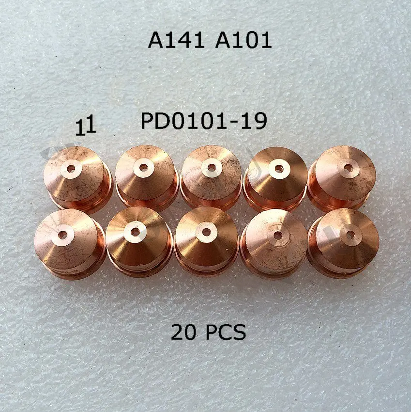 A141 A101 насадка PD0101-19 1,9 мм 20 штук Non- Trafimet воздушно-плазменной резки резак факела расходные материалы