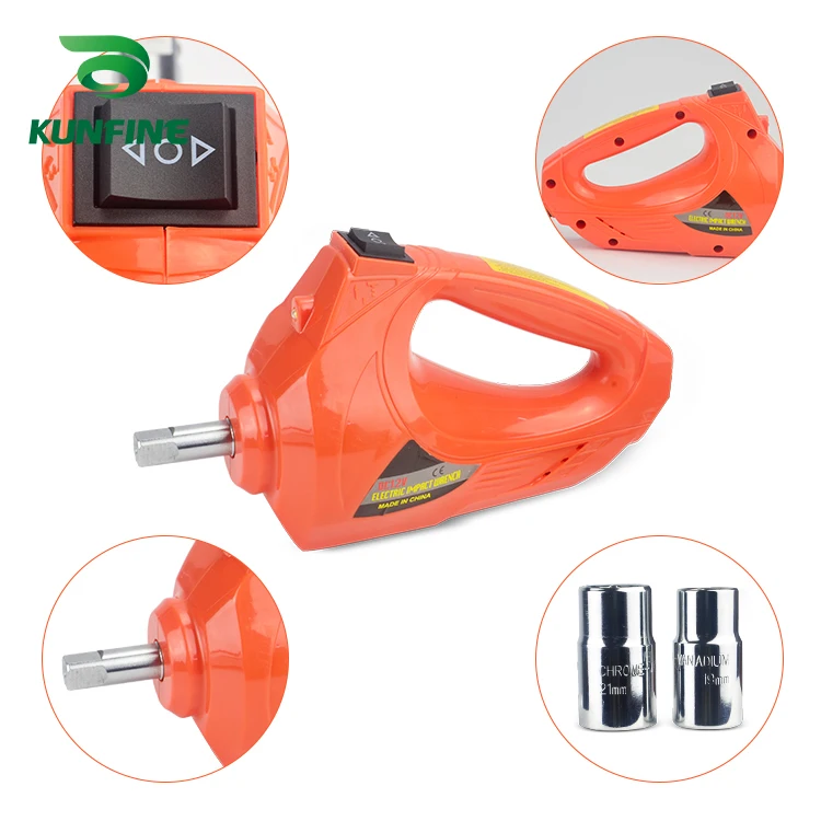  12V 5Ton Car Electric Tire Lifting Car Jacks Hydraulic Air Infatable Car Floor Jack With Impact Wre