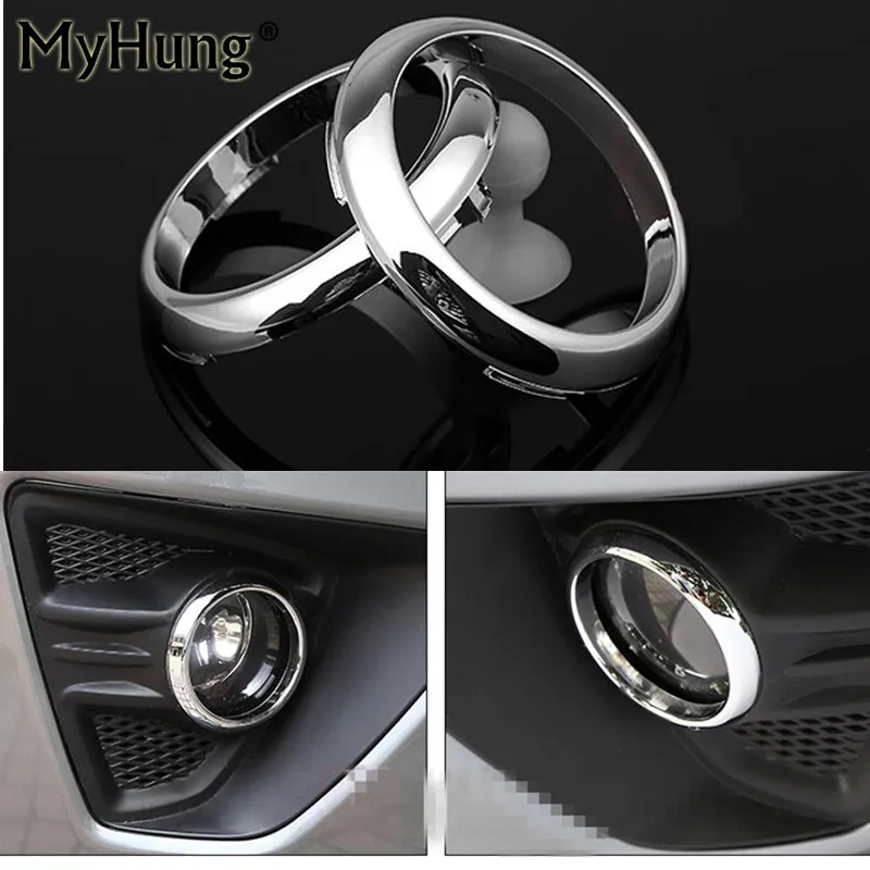

For Ford Focus 2 Mk2 Hatchback 2010 2011 Car Cover Front Fog Lamp Cover Head Fog Light Abs Chrome 2pcs Per Set