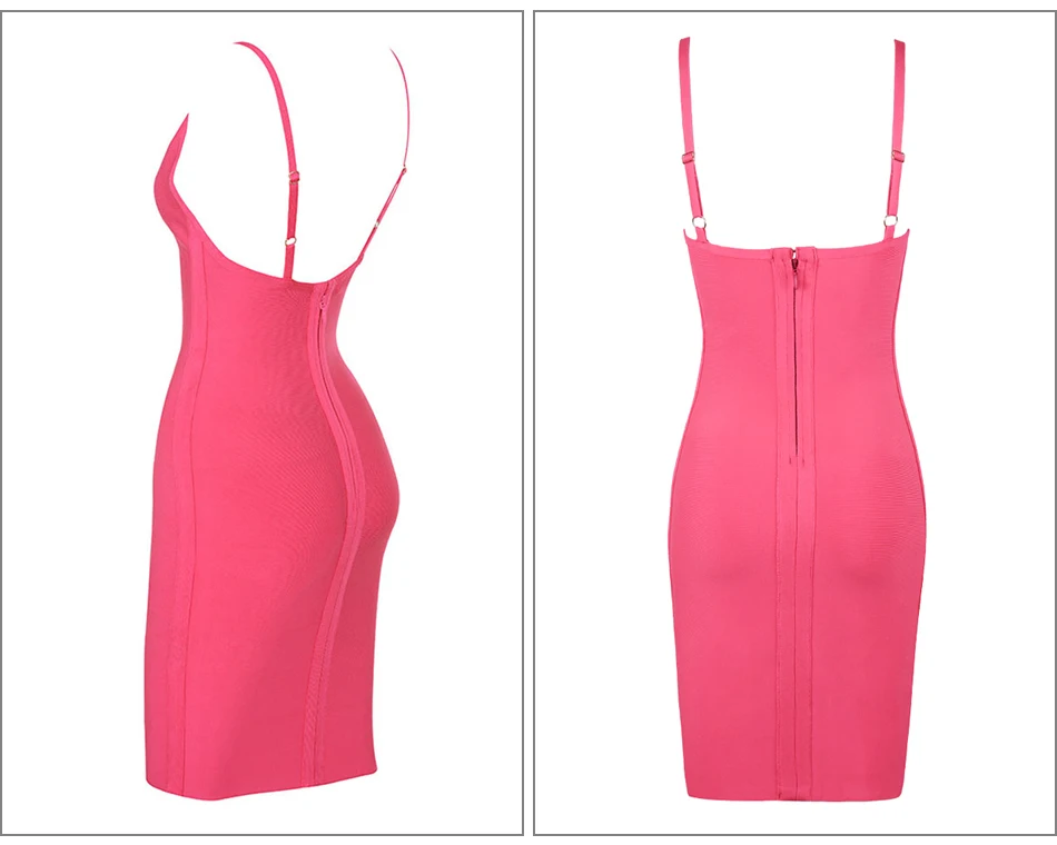 Новое летнее женское розовое красное повязное Платье облегающее, сексуальное, вечернее платье с глубоким v-образным вырезом сексуальное Клубное платье без рукавов на бретельках