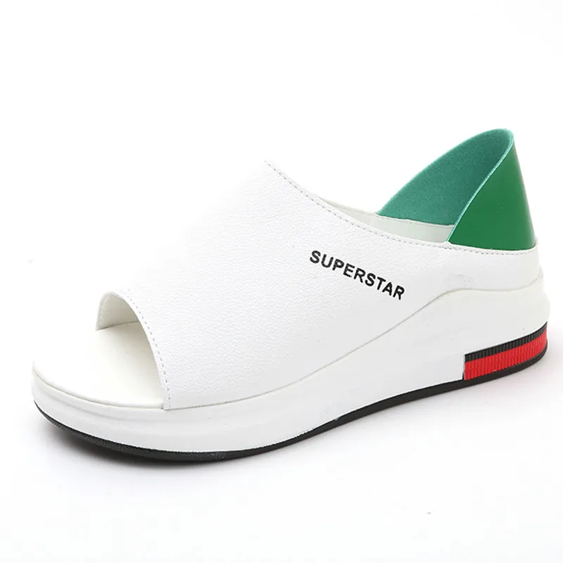 

2019 New Fashion Women Sandals Spring Summer Platform Sandal Shoes Woman Peep Toe Leather Beach Casual Sandalias Mujer Plus Size